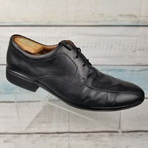 Clarks Mens Black Leather Lace Up Shoes